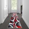 Flash Furniture Red 2' x 7' Modern Plush Abstract Area Rug KP-RG951-27-RD-GG - alternate 1